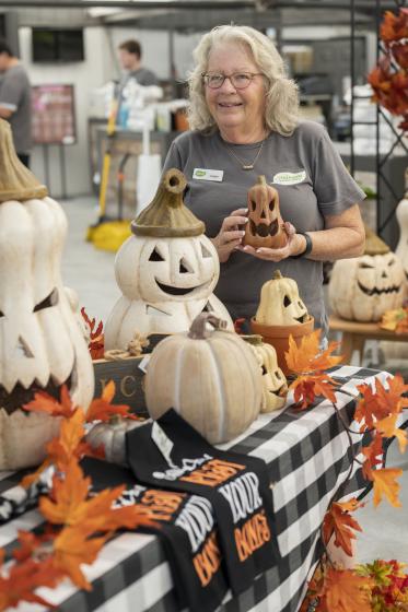 Candy + Ceramic Pumpkins