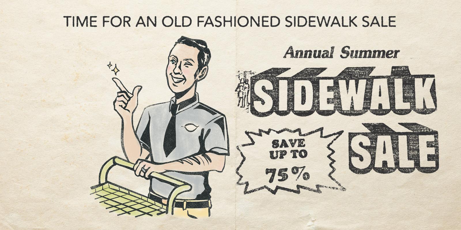 Sidewalk sale