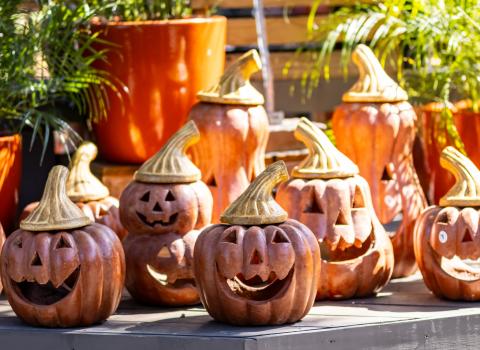 Fall & Halloween Glazed Lanterns & Decor