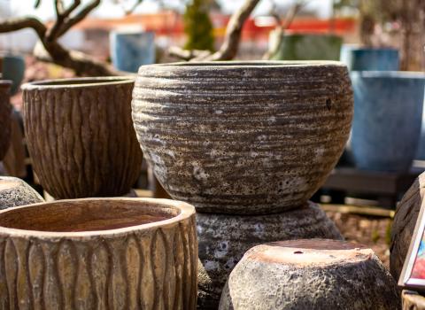 Outdoor Glazed Planters