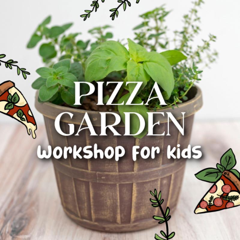Pizza Garden for Kids with pizza party! McDonald Garden Center