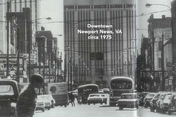 Downtown Newport News, Virginia, Washington Avenue, 1975